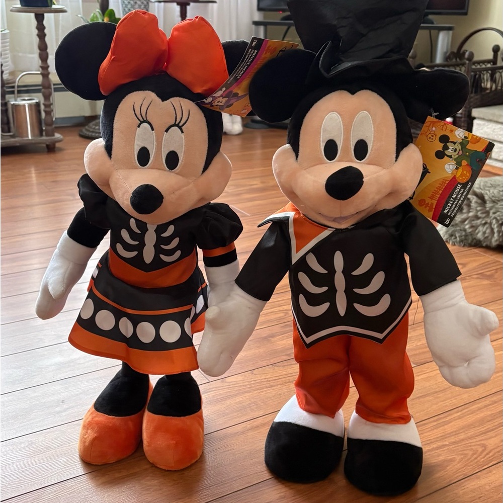 Kids Halloween Skeleton Costume Set - Orange and Black